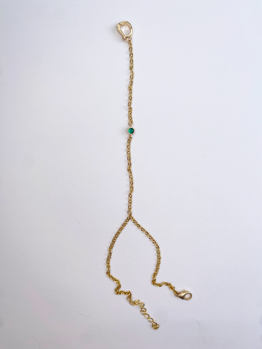 Gold w/ Green Gem