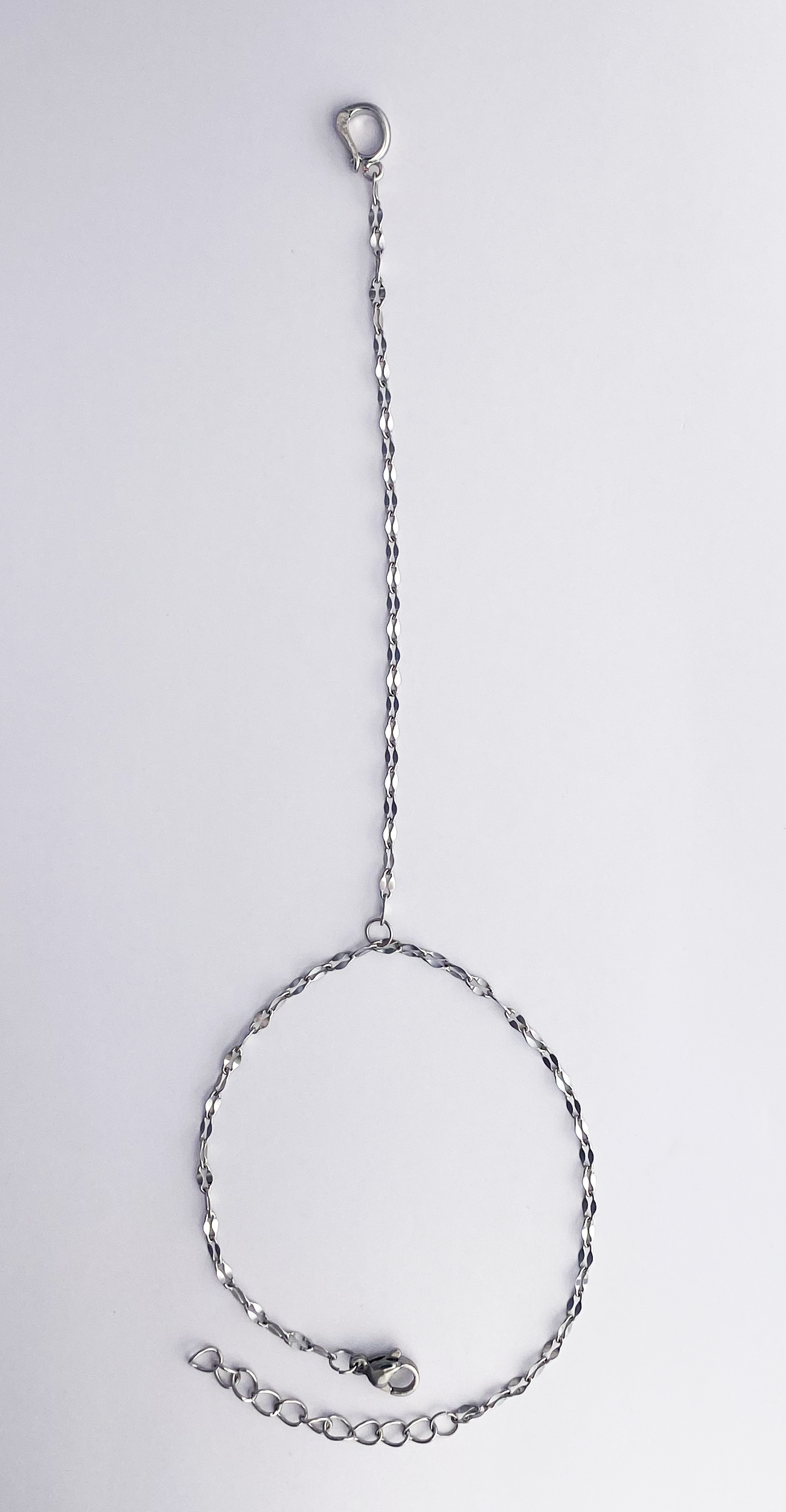 Stainless Sparkle Ring Link